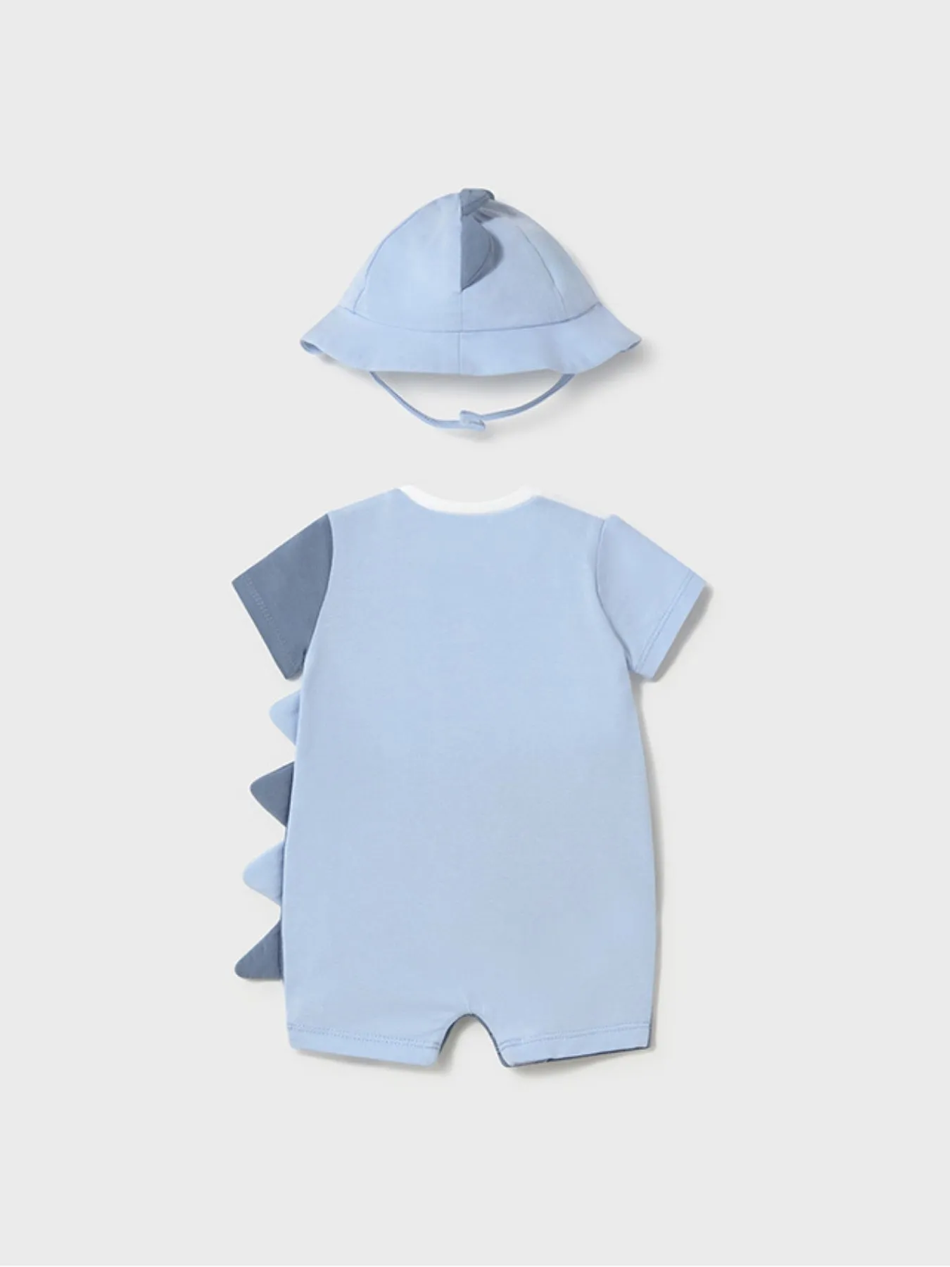 Mayoral Baby Boy Blue Dinosaur Romper & Hat