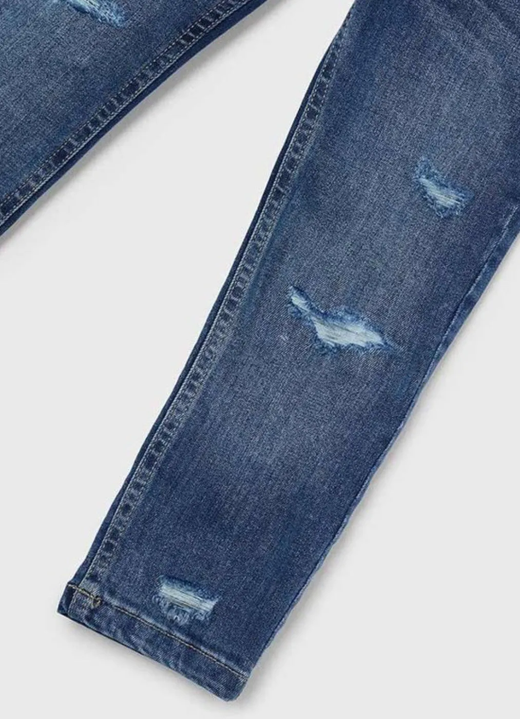 Mayoral Boys Distressed Denim Jogger: Size 3 to 9 Years