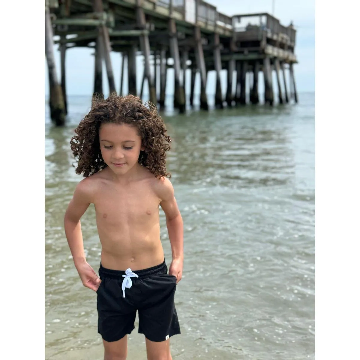 Me & Henry Splash Swim Shorts- Black