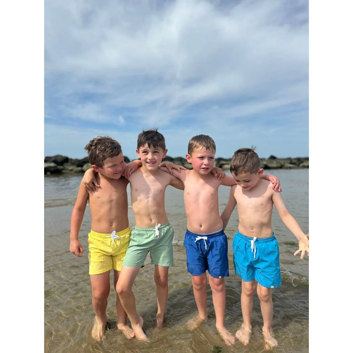 Me & Henry Splash Swim Shorts- Teal