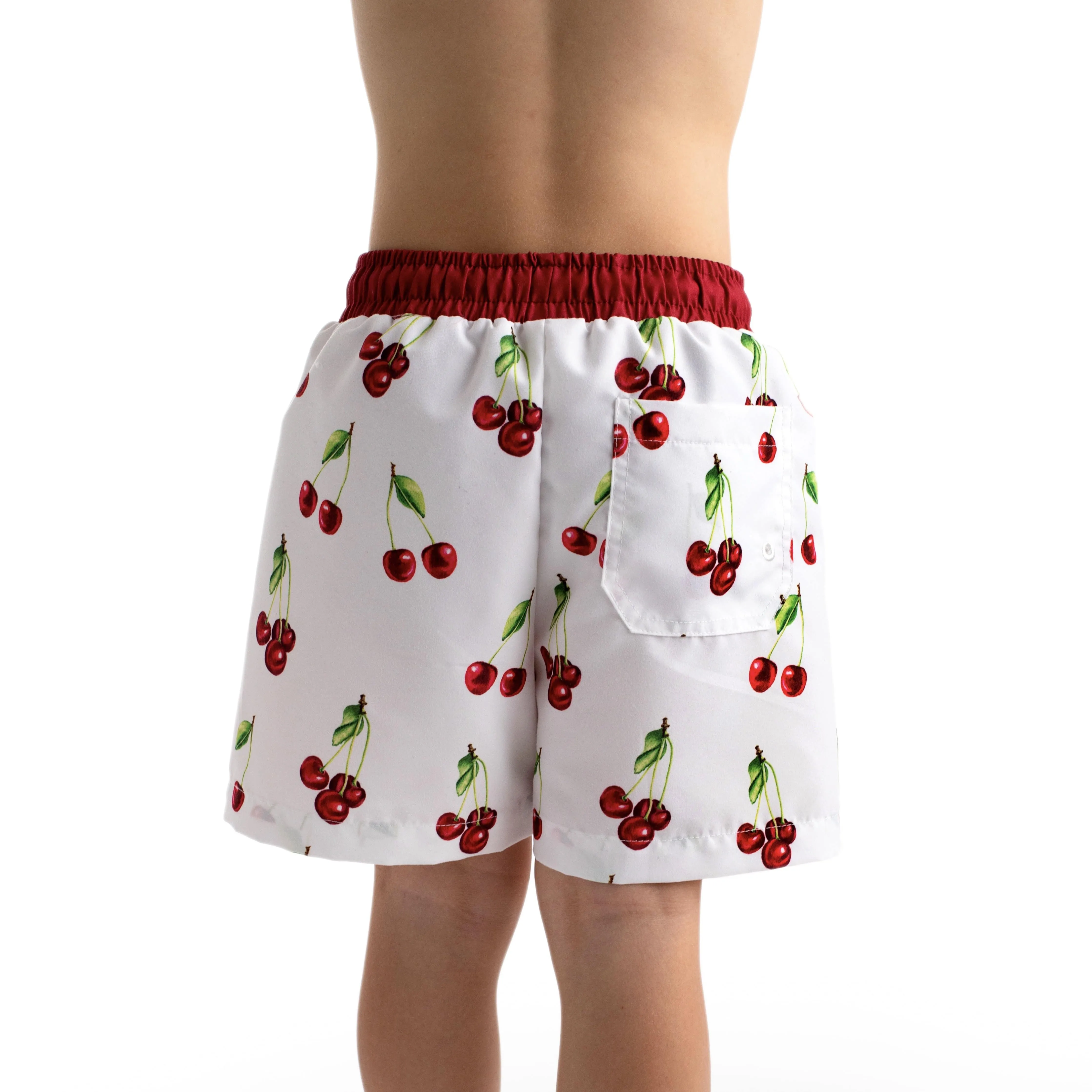 MEIA PATA - Cherries Print Swim Shorts