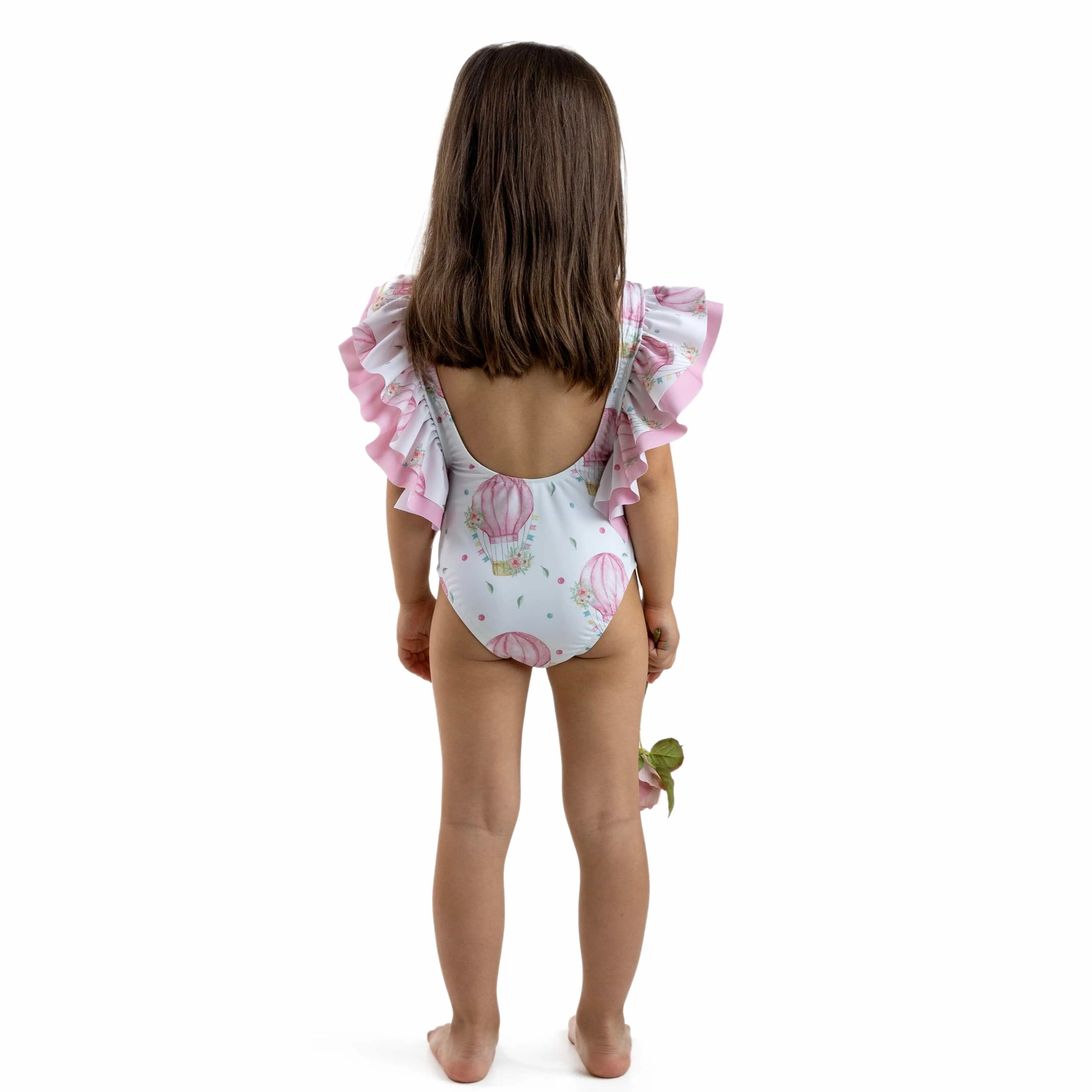 MEIA PATA -  La Felicite Balloons Print Swimsuit - Blush
