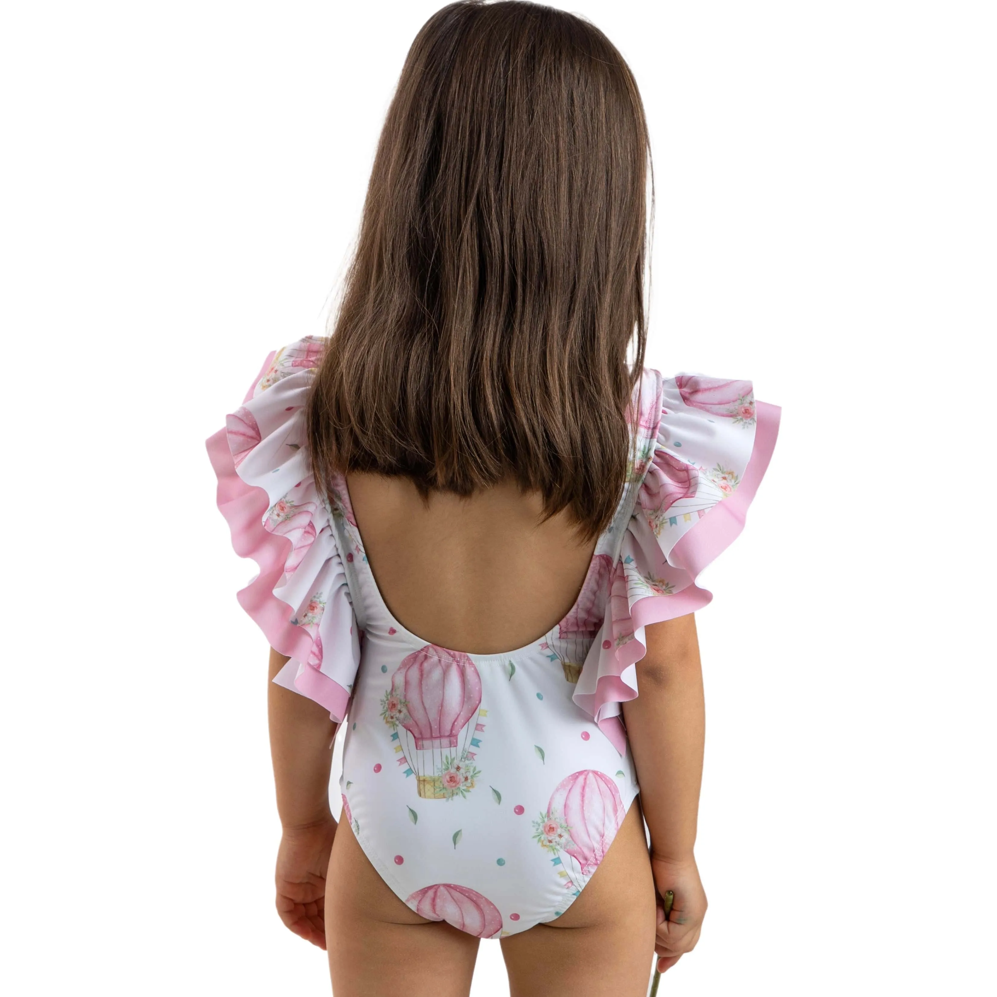 MEIA PATA -  La Felicite Balloons Print Swimsuit - Blush