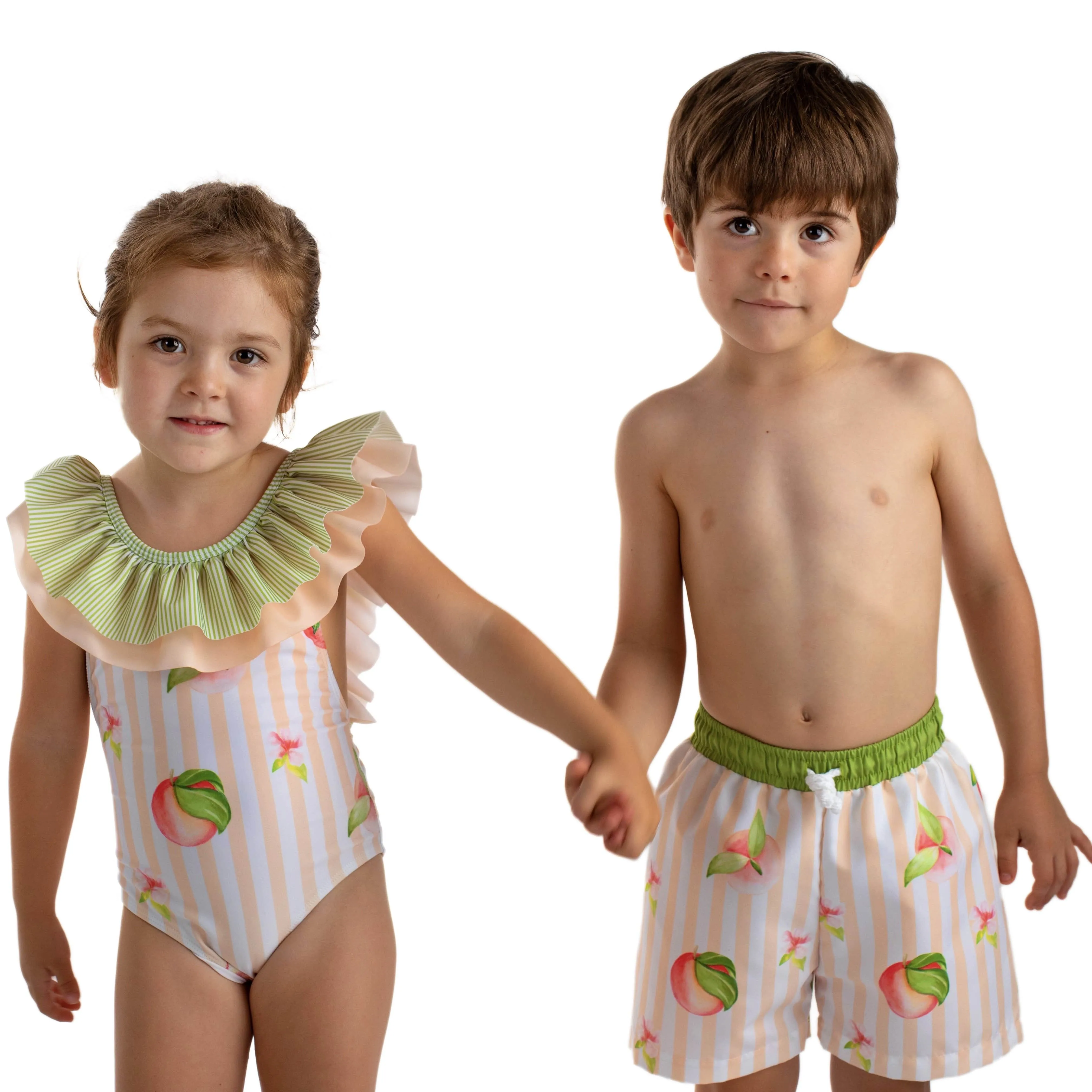 MEIA PATA - Peaches Print Swim Shorts