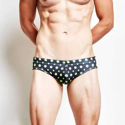 Men Dot Swim Briefs