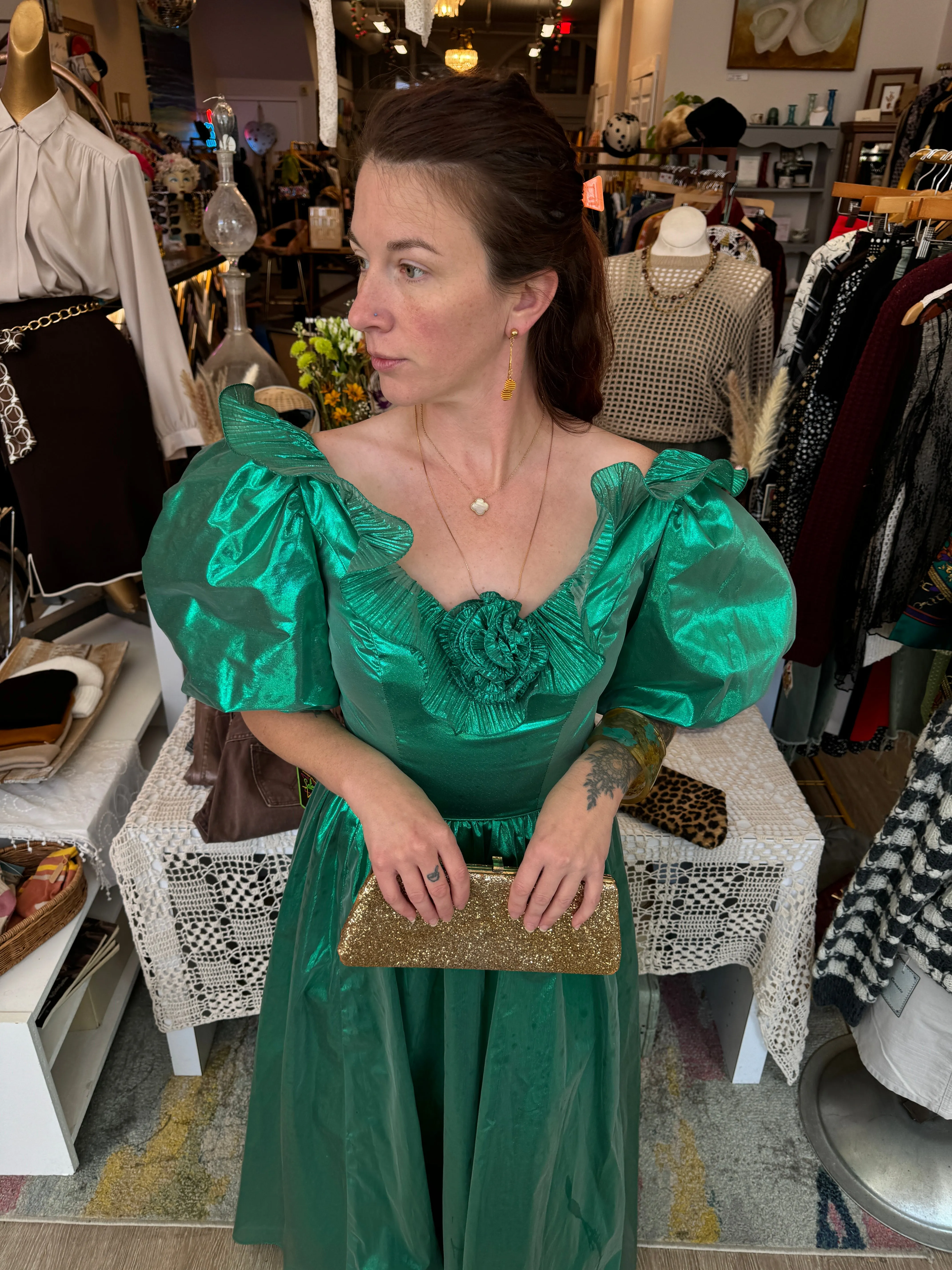 Metallic Ozma Dress