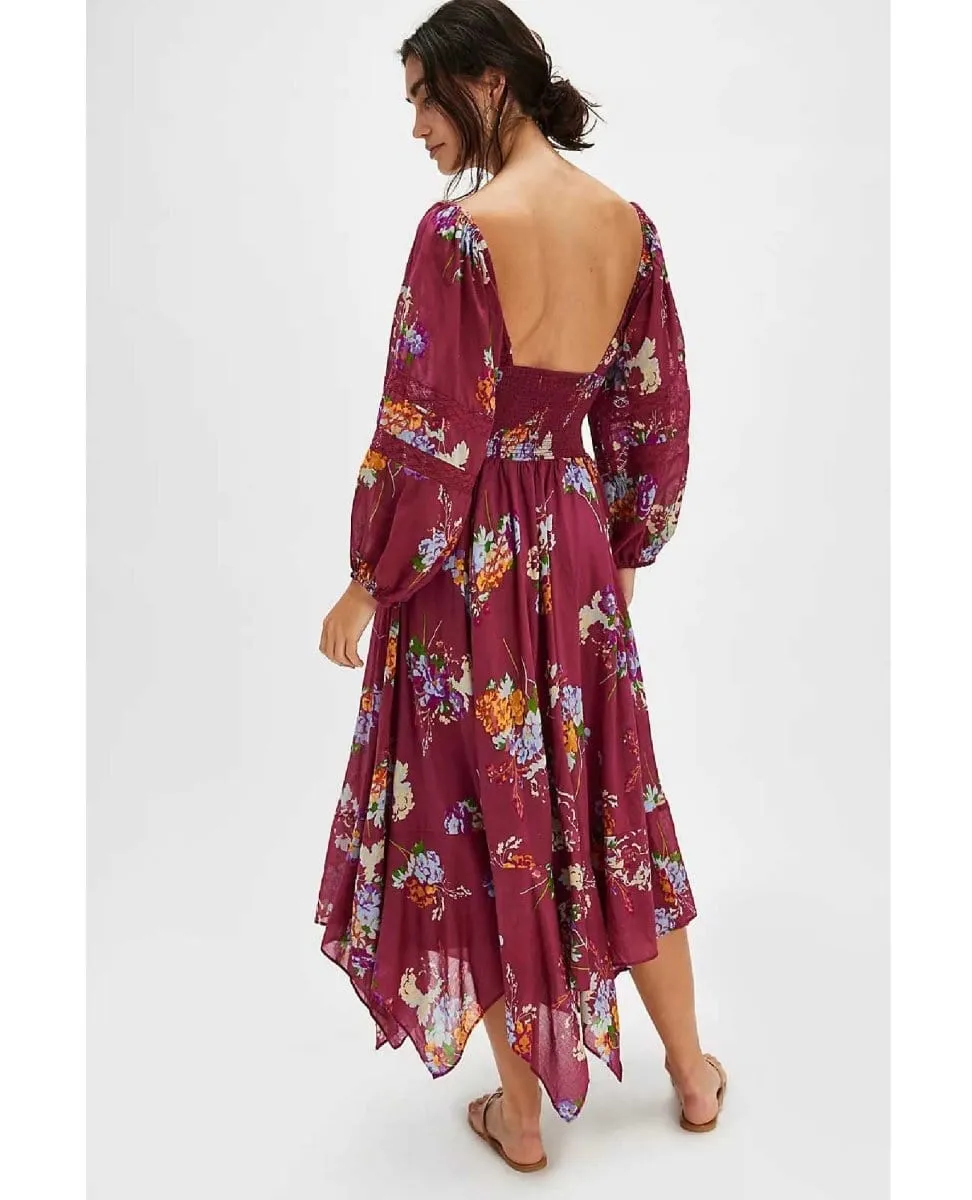 Morning Glory Boho Maxi Red Combo