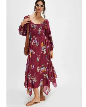 Morning Glory Boho Maxi Red Combo