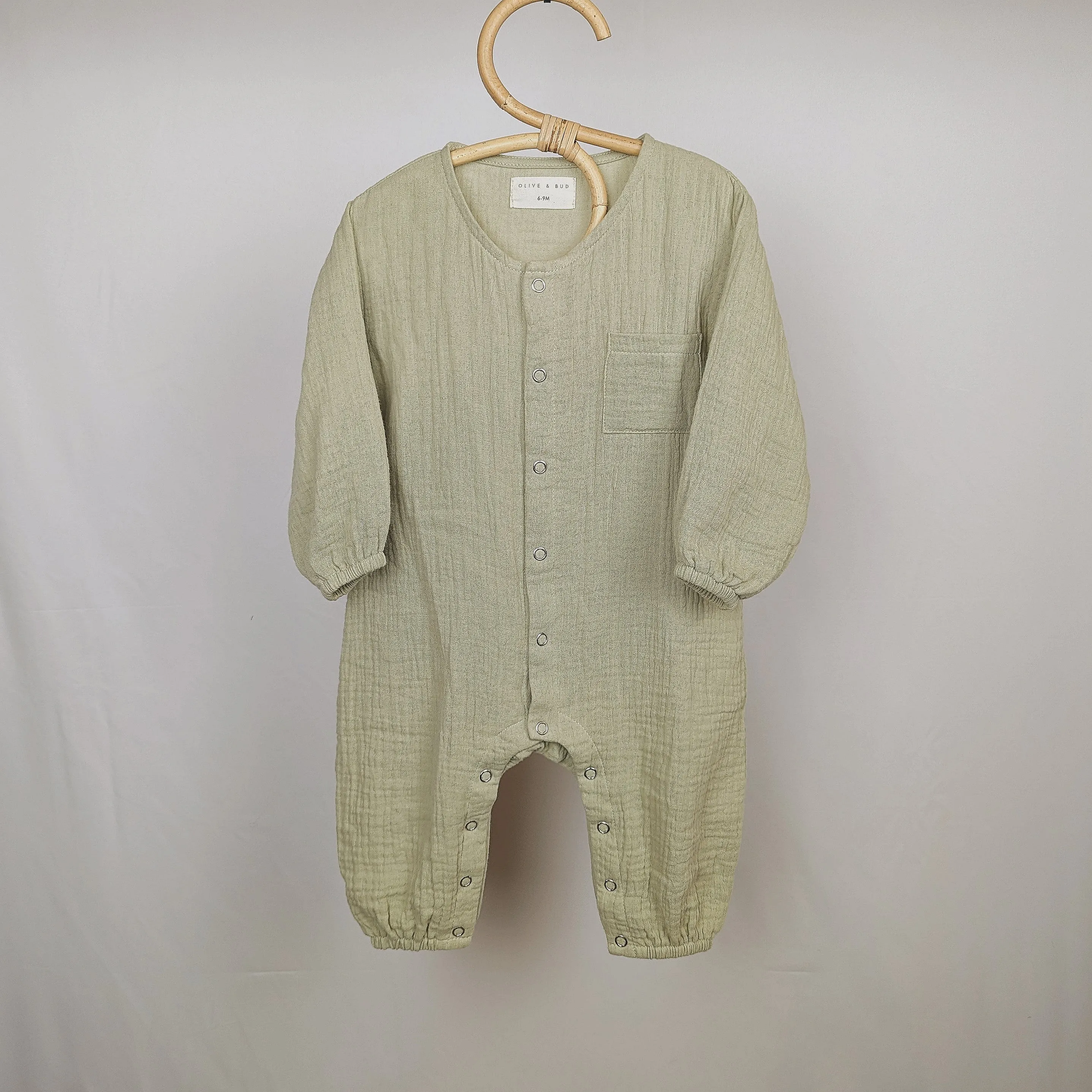Muslin Romper - Sage