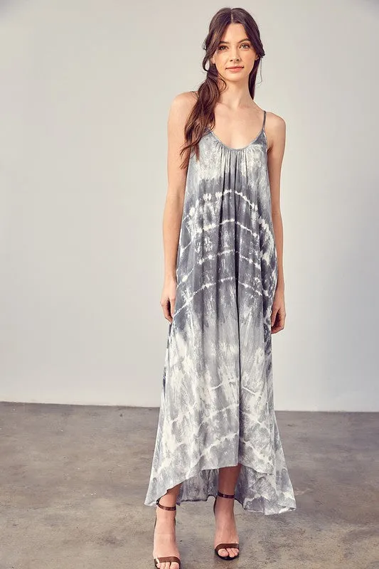 Mustard Seed Junior TIE DYE CAMI MAXI DRESS