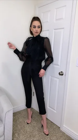 Natalia Black Palazzo Pants