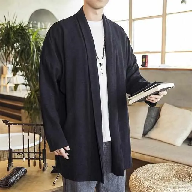 Neo Zen Retro Hanfu Cardigan Cloak Jacket