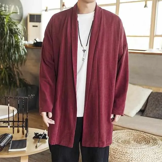 Neo Zen Retro Hanfu Cardigan Cloak Jacket