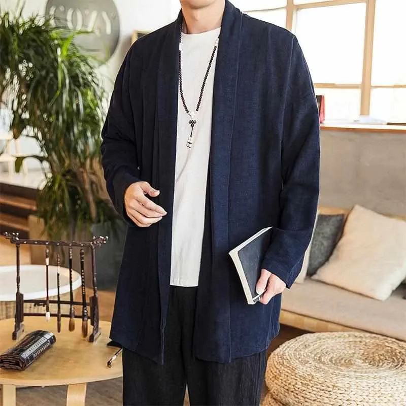 Neo Zen Retro Hanfu Cardigan Cloak Jacket