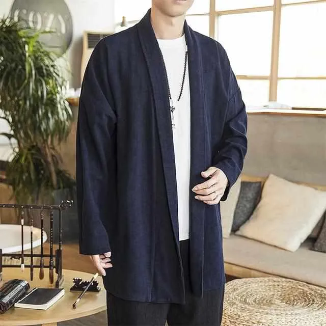 Neo Zen Retro Hanfu Cardigan Cloak Jacket