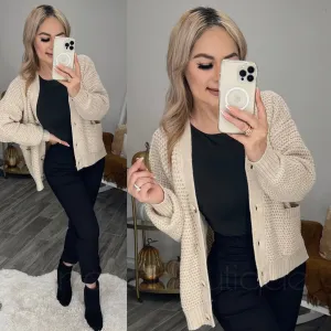 Nerida Soft Almond Cardigan