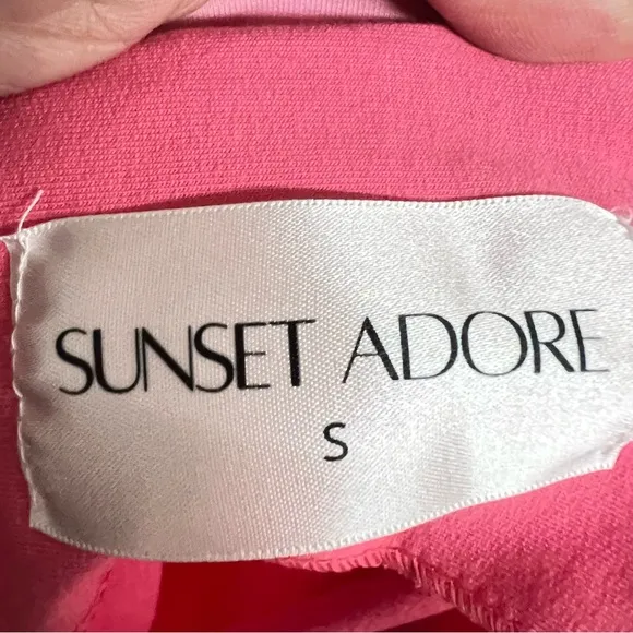 New Sunset Adore Essential Maxi Skirt Raspberry Pink