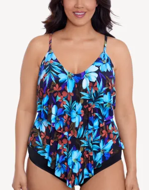 Nocturnal Blooms Ronnie Tankini Top
