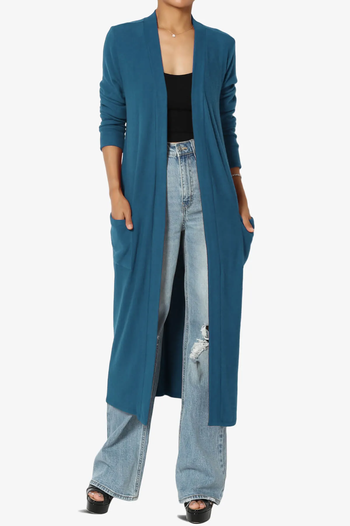 Noelle Extra Long Duster Knit Cardigan