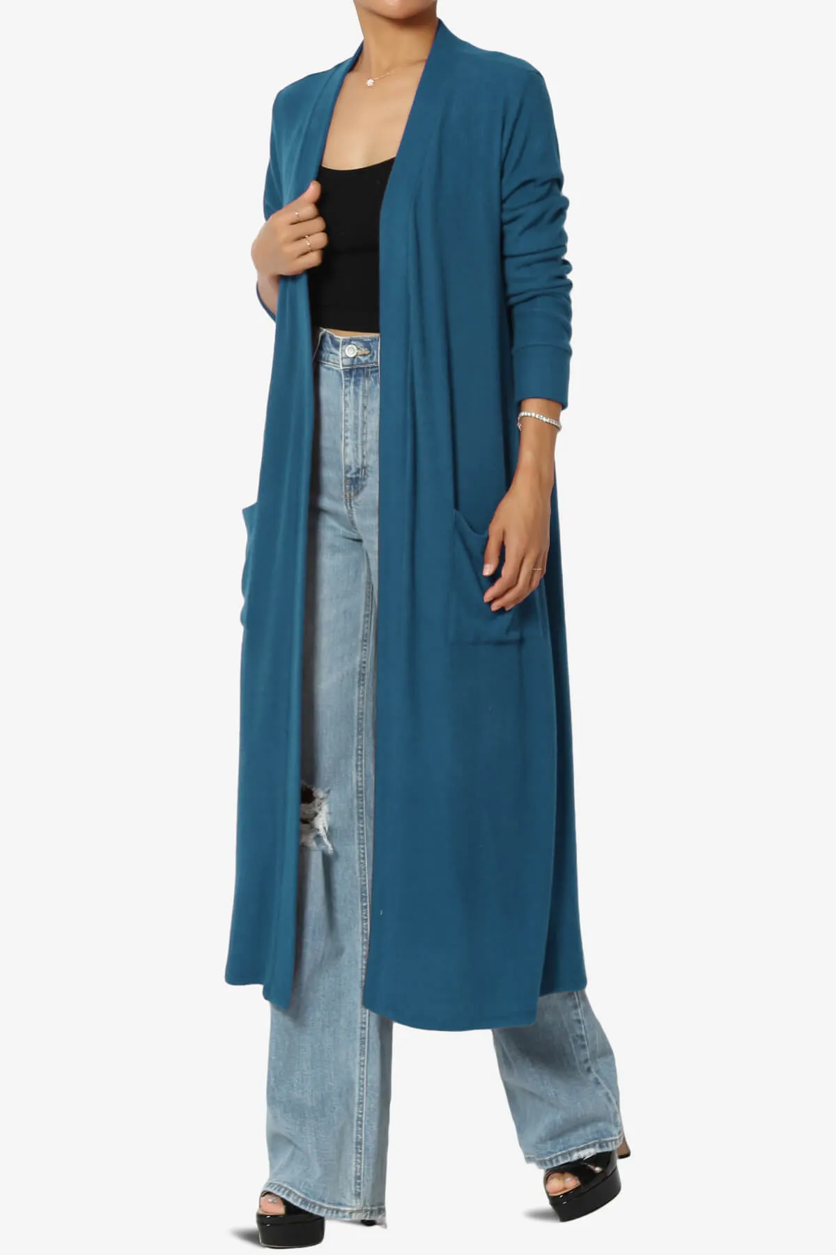 Noelle Extra Long Duster Knit Cardigan
