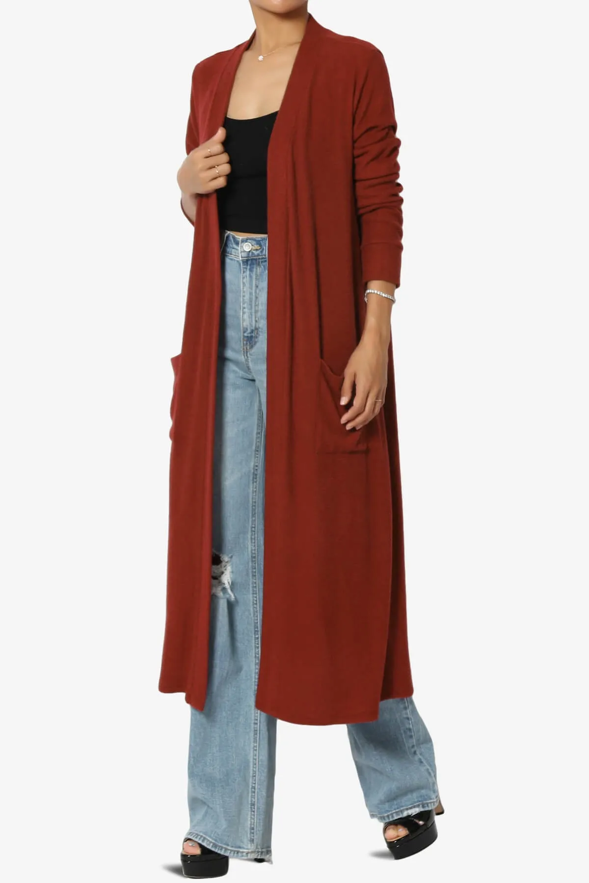 Noelle Extra Long Duster Knit Cardigan