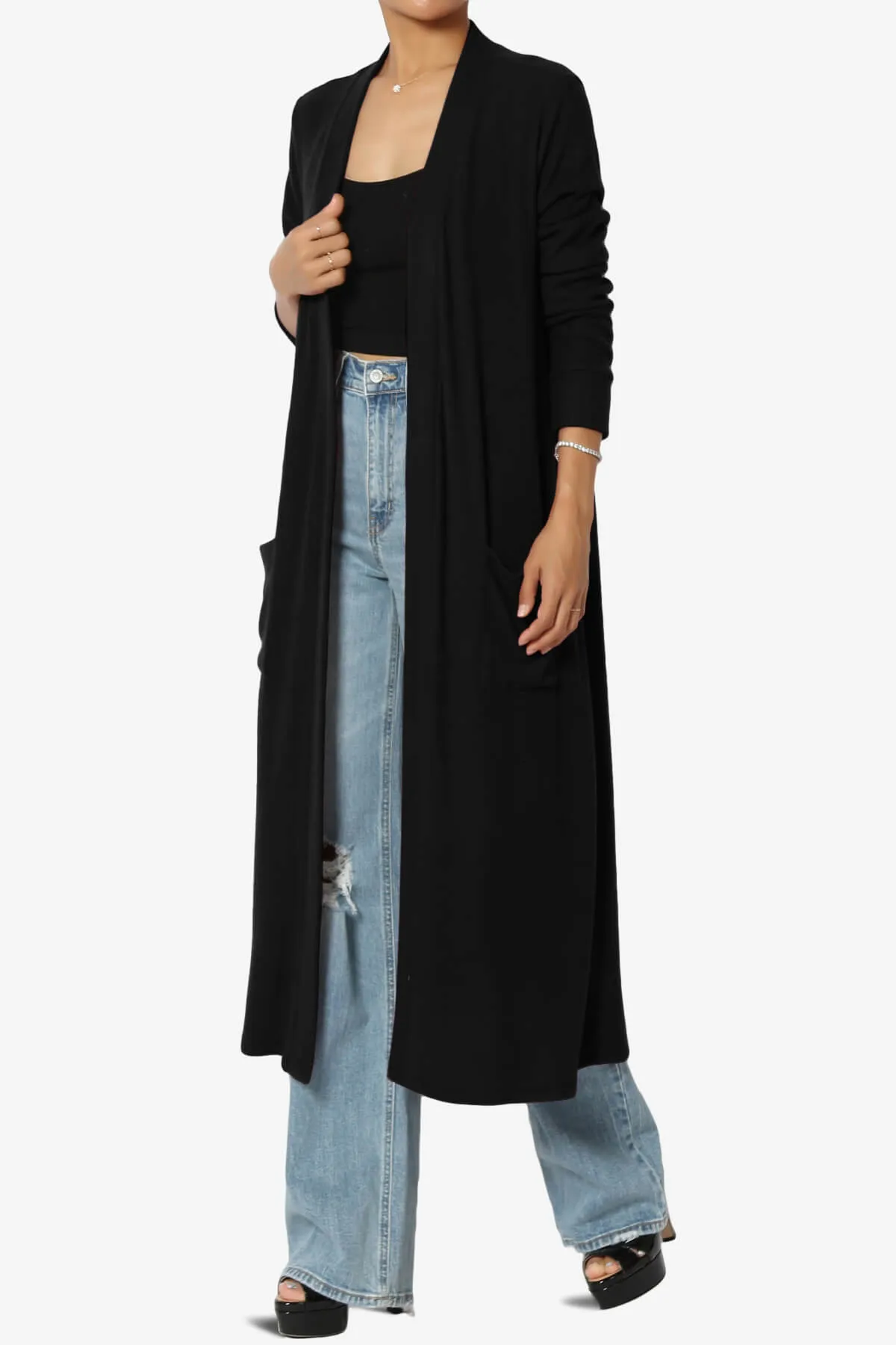Noelle Extra Long Duster Knit Cardigan