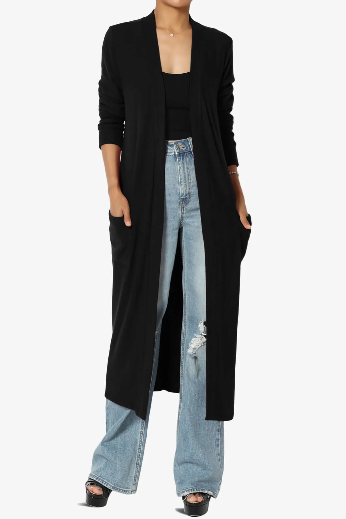 Noelle Extra Long Duster Knit Cardigan