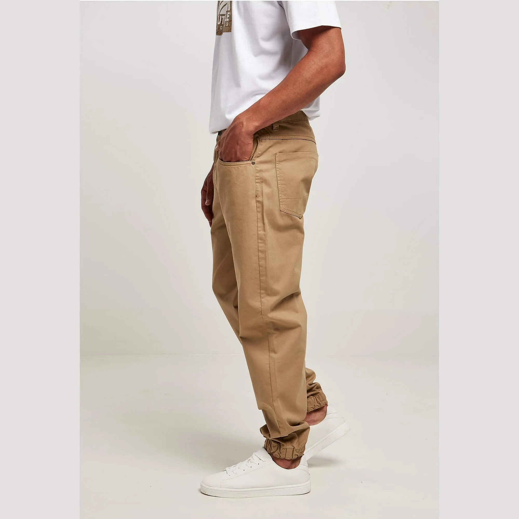 Nohavice jogger Southpole Script Twill Pants Warmsand
