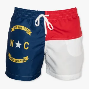 North Carolina State Flag Swim Trunks