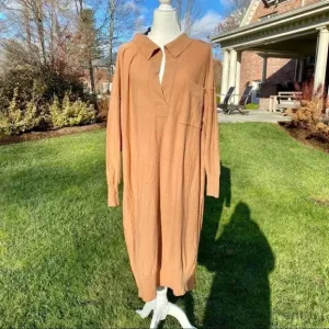 NWOT Free People Dana Cashmere Maxi Dress in Clove
