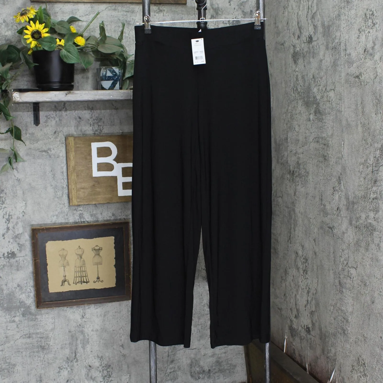 Ny Collection Womens Petites Wide Leg Pull On Palazzo Pants PQIP0025