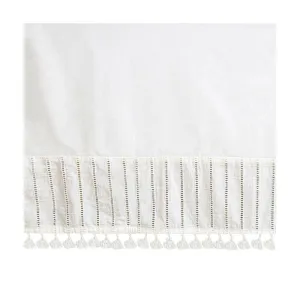 Off-White Boho Crib Skirt