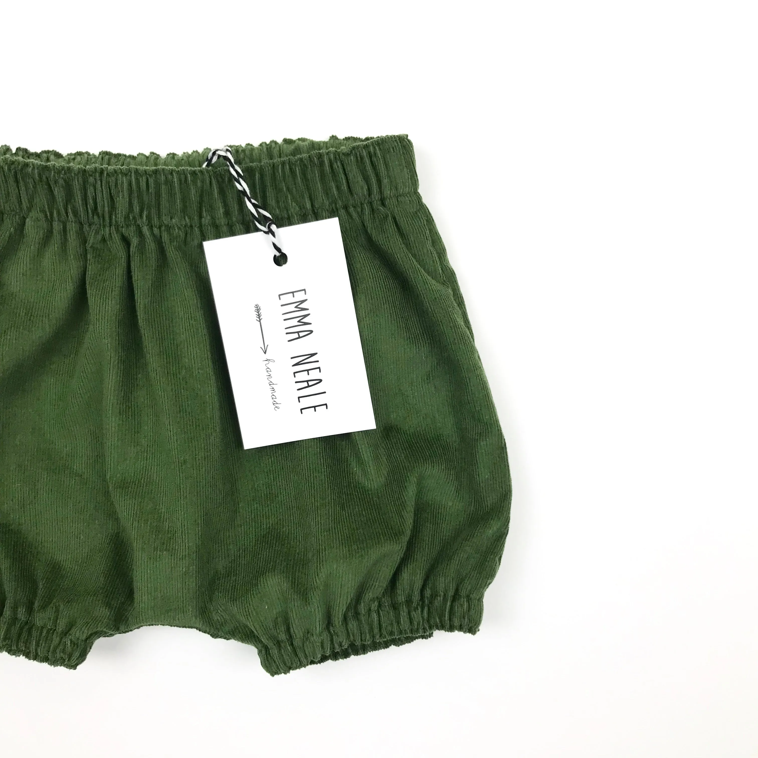 Olive Needlecord Bloomers