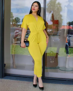 On The Rigth Moves  Yellow Jumpsuit