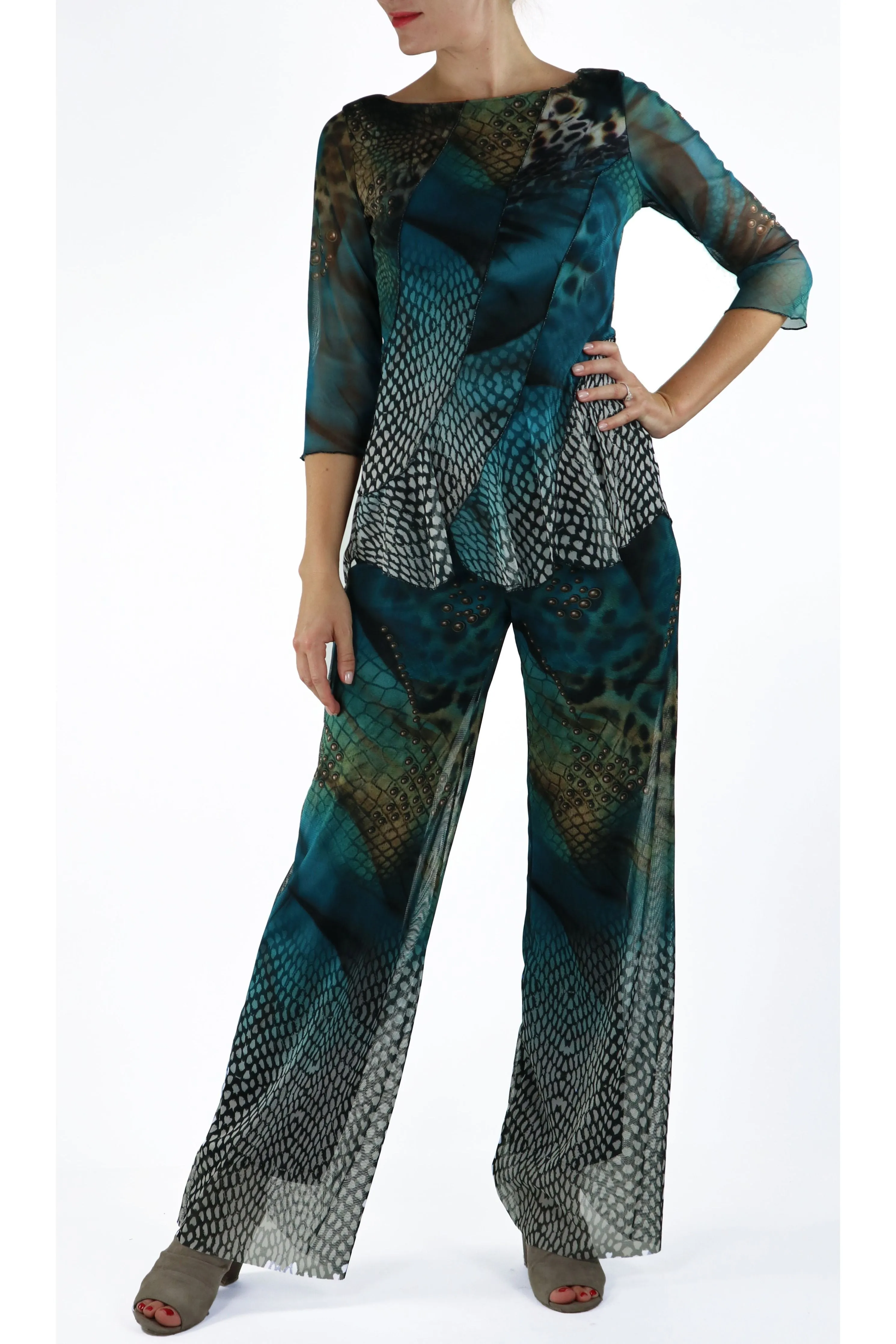 PEARL Long Palazzo Pants