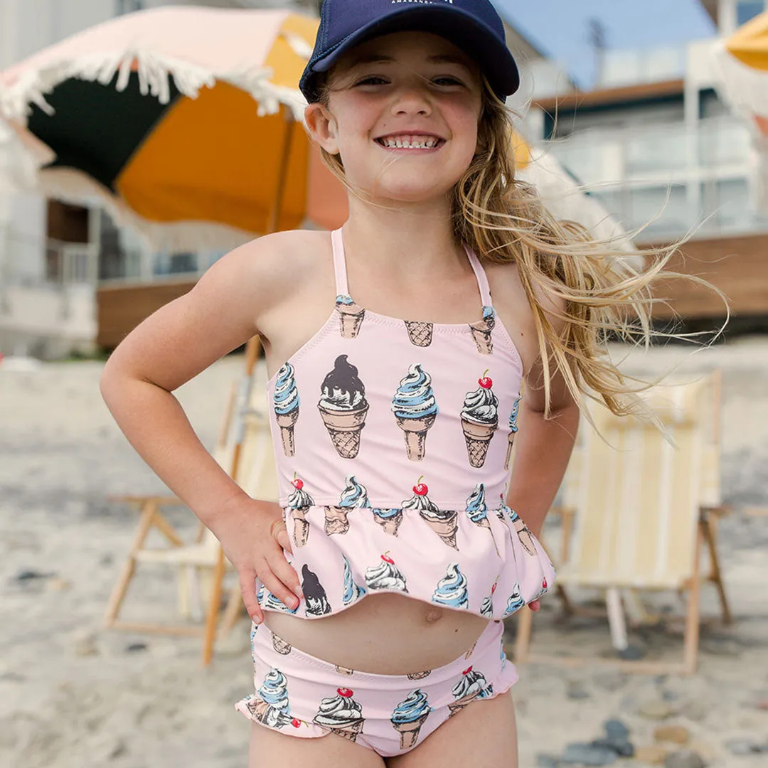 Pink Chicken Joy Tankini - Pink Soft Serve
