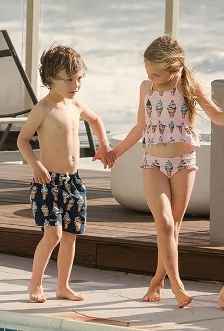 Pink Chicken Joy Tankini - Pink Soft Serve