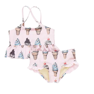 Pink Chicken Joy Tankini - Pink Soft Serve