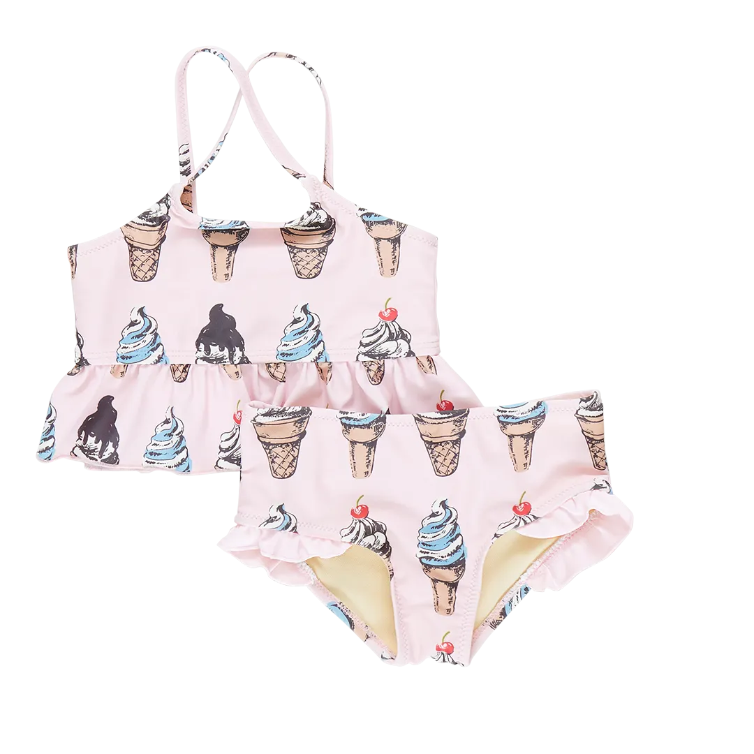 Pink Chicken Joy Tankini - Pink Soft Serve