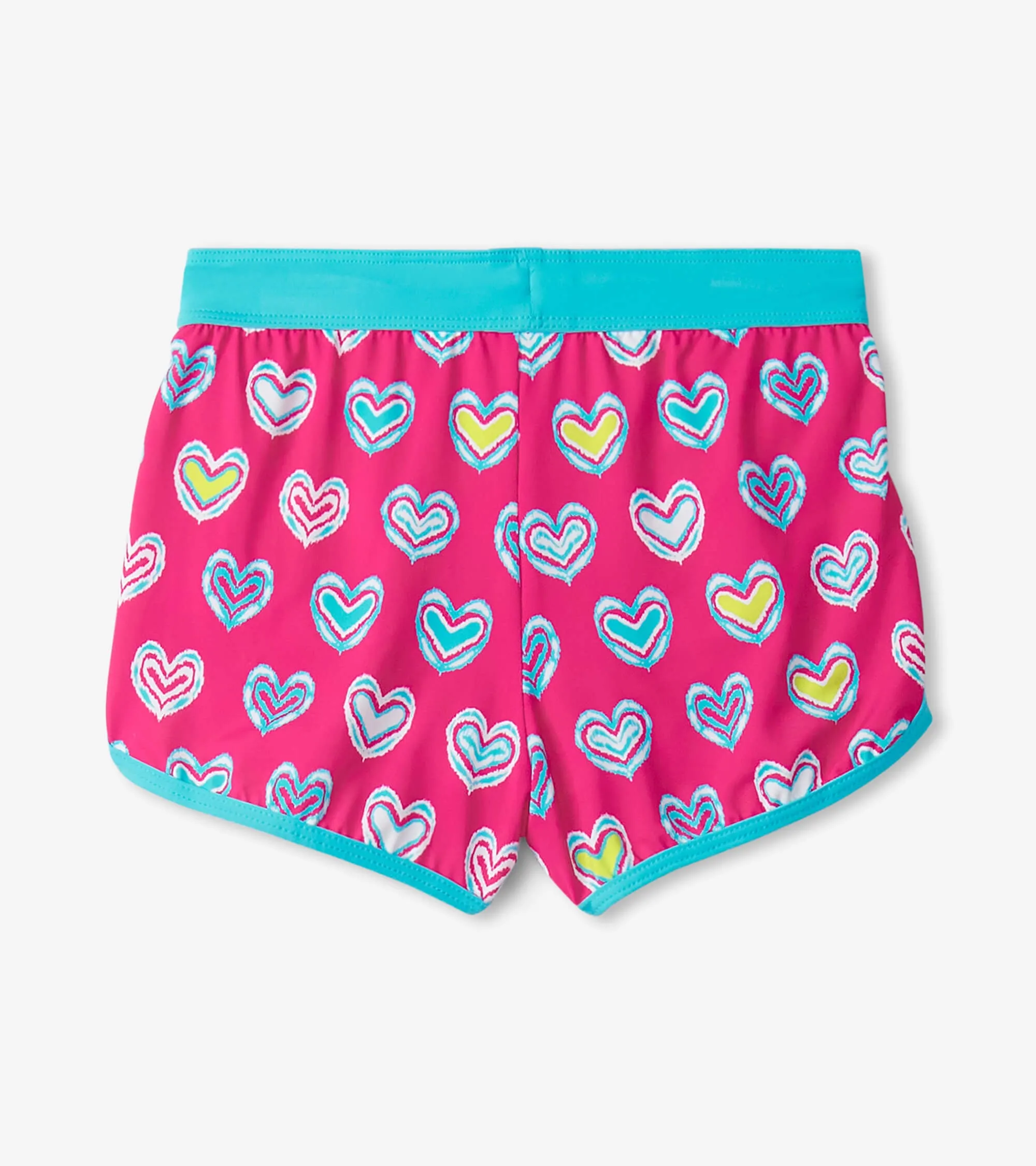 Pink Shlbori Hearts Swim Shorts | Hatley