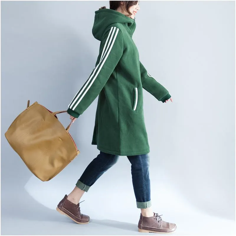 Plus Size Women Warm Cardigan Hoodies