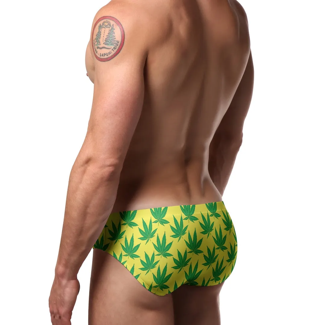 Pool Boy Weed Swim Brief
