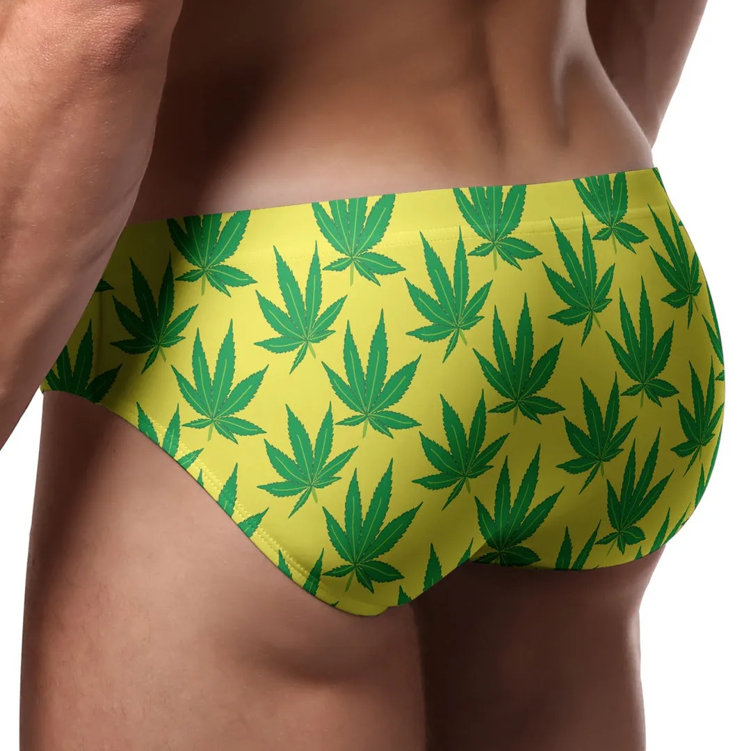 Pool Boy Weed Swim Brief