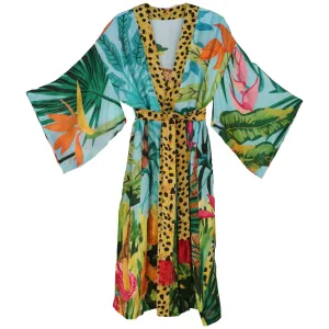 Powder Cheetah Kimono