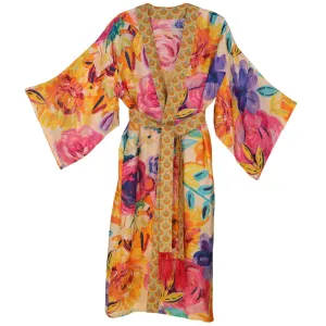 Powder Floral Frenzy Kimono