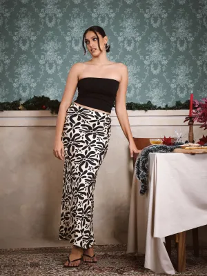 Printed Bias Skirt