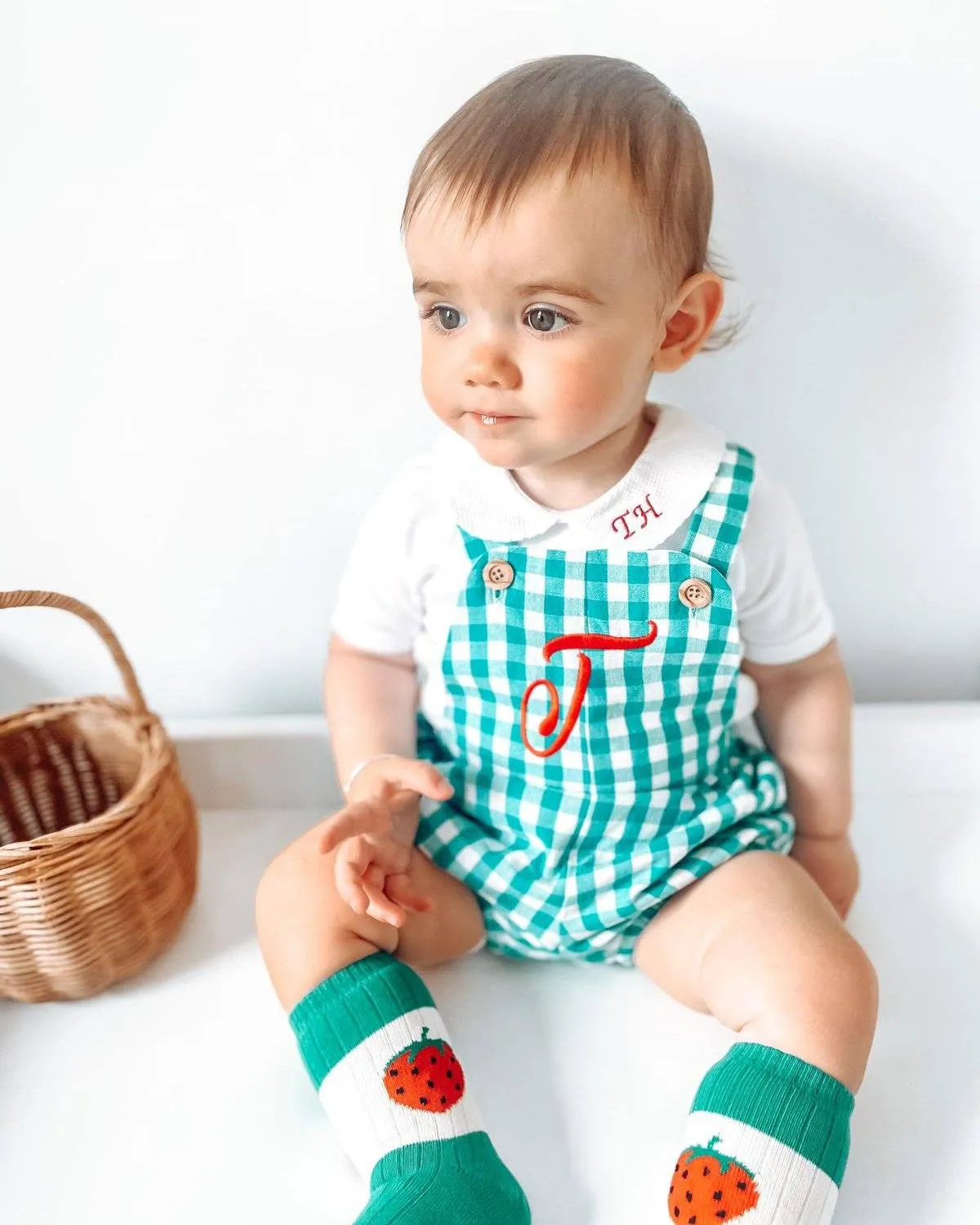 "Kojo" Gingham Dungarees