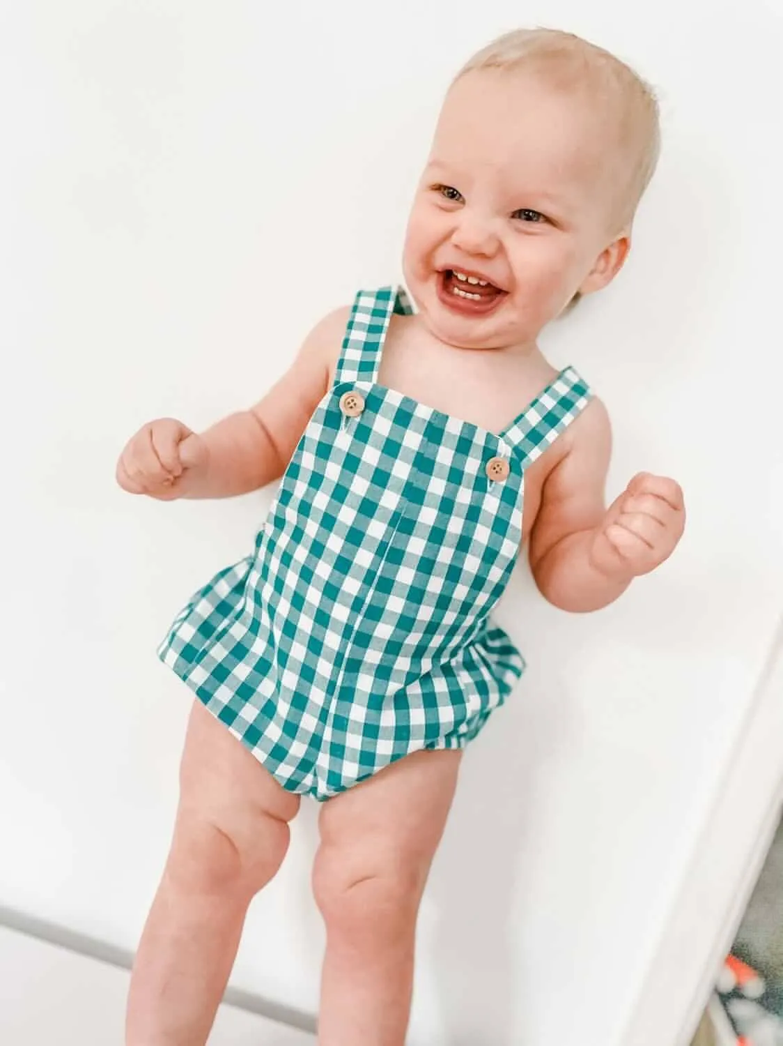 "Kojo" Gingham Dungarees