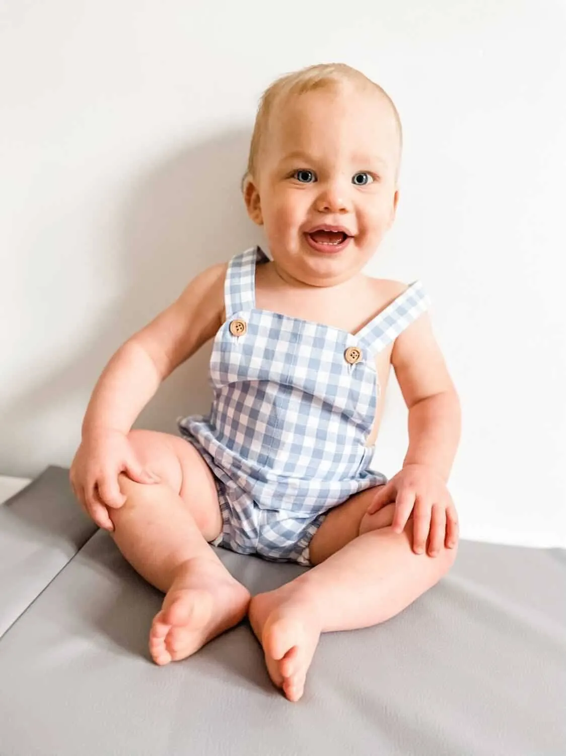 "Kojo" Gingham Dungarees