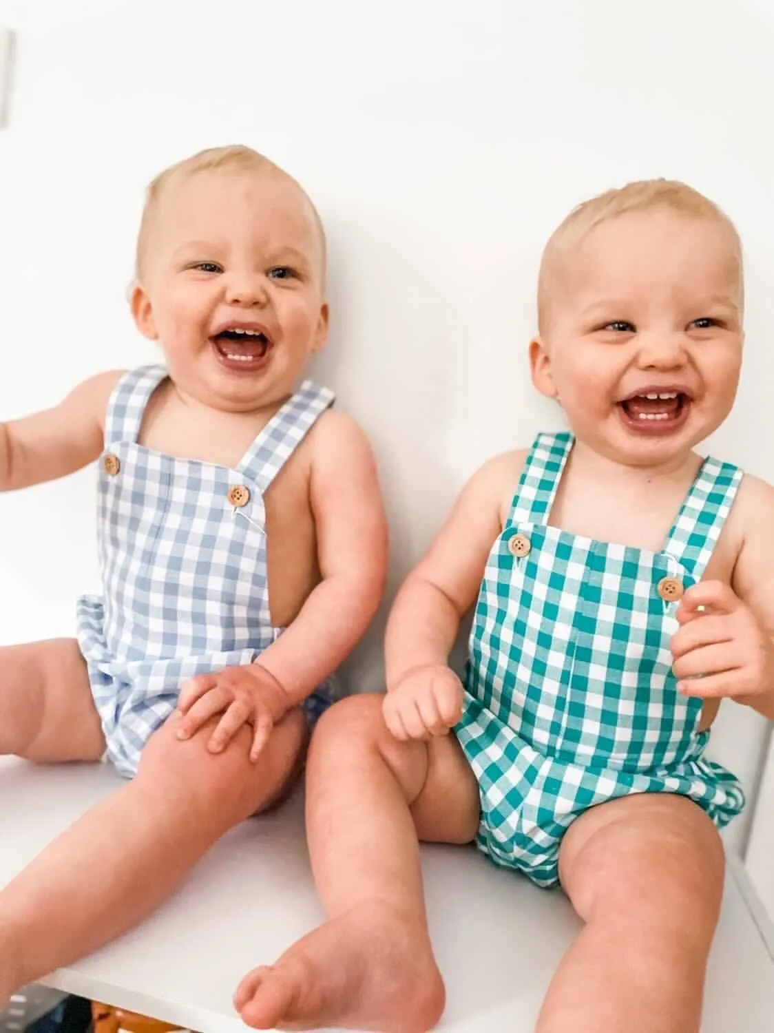 "Kojo" Gingham Dungarees